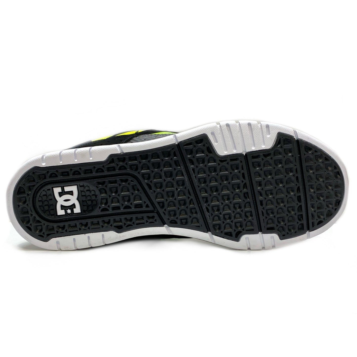 DC SHOES STAG SE BLACK GREEN WHITE TRAINERS