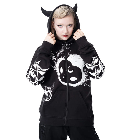 POIZEN HEARTLESS DEMON BLACK HOODIE