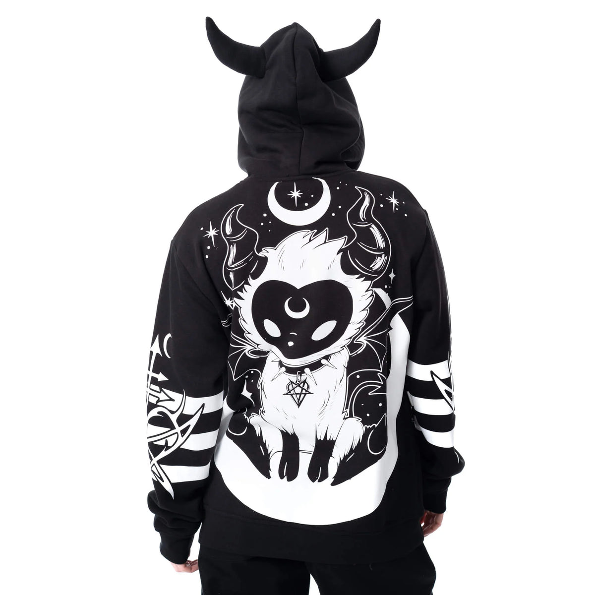 POIZEN HEARTLESS DEMON BLACK HOODIE