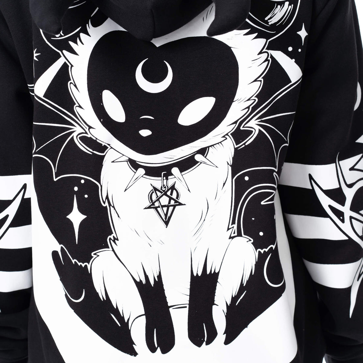 POIZEN HEARTLESS DEMON BLACK HOODIE
