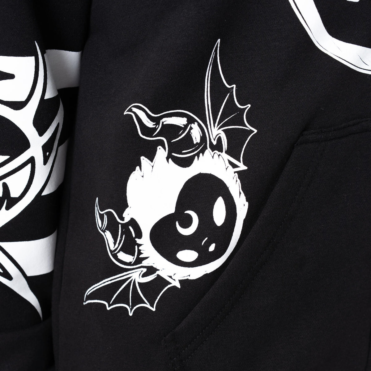POIZEN HEARTLESS DEMON BLACK HOODIE