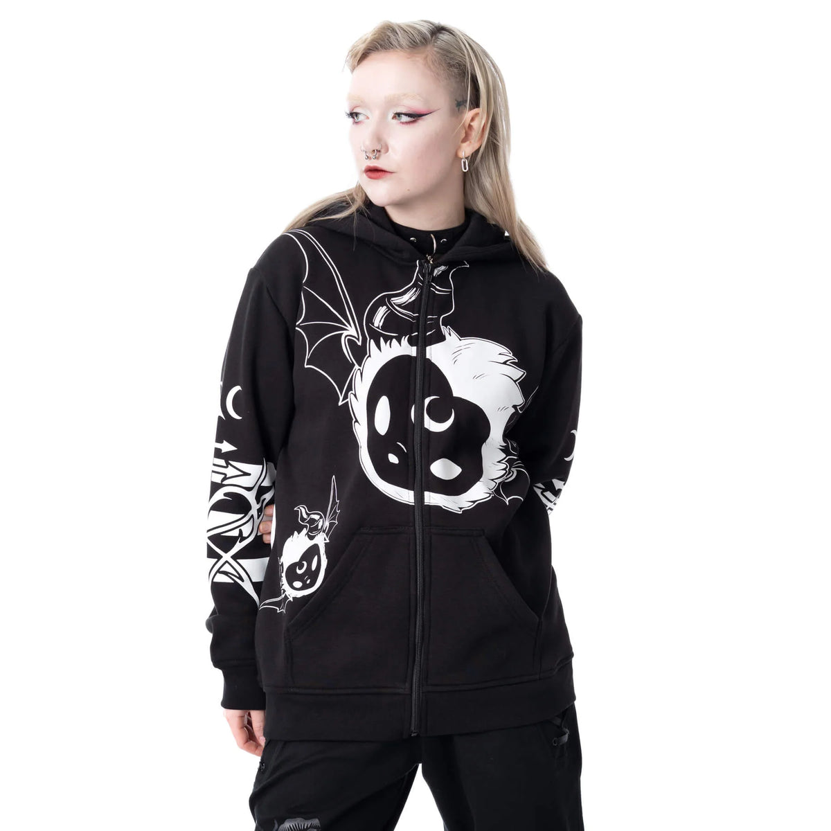 POIZEN HEARTLESS DEMON BLACK HOODIE