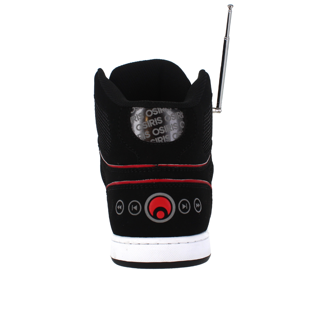 OSIRIS SHOES NYC 83 CLK BLACK RED BOOMBOX TRAINERS