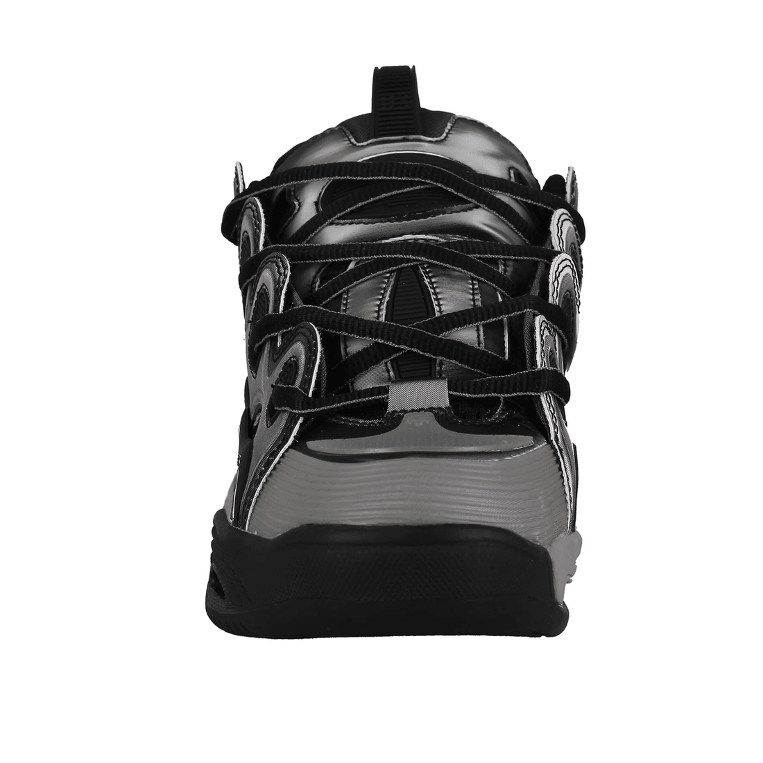 OSIRIS SHOES D3 2001 SILVER BLACK HOLO TRAINERS