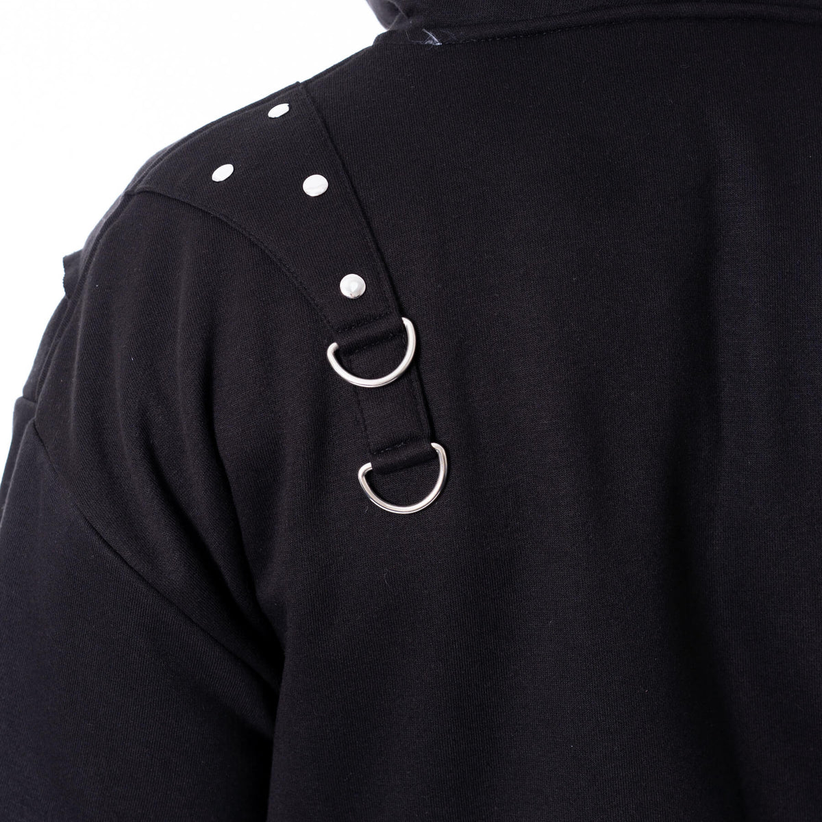 CHEMICAL RUIN BLACK HOODED TOP MEN