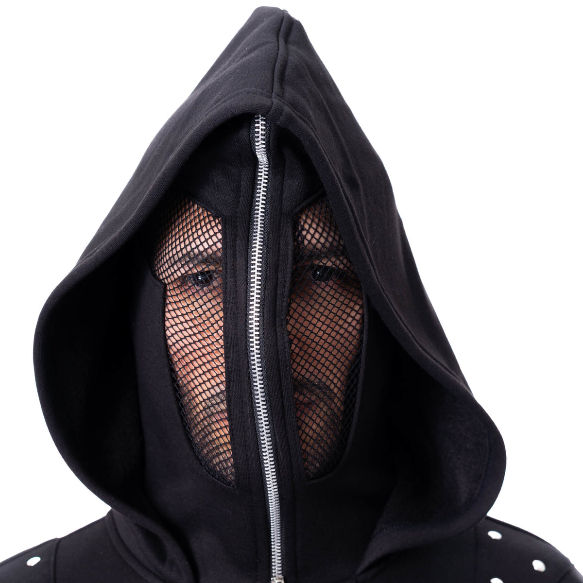 CHEMICAL RUIN BLACK HOODED TOP MEN