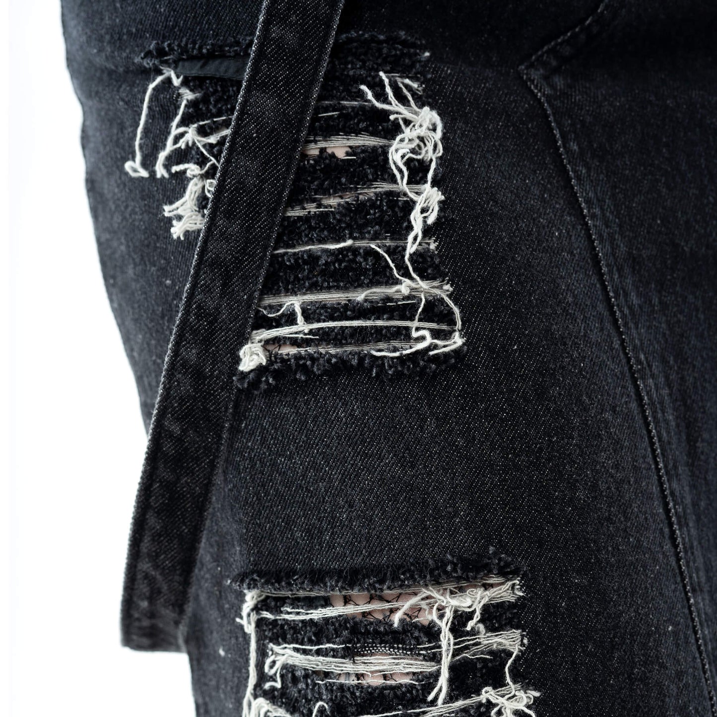 VIXXIN BLACK STONEWASH RUNA DENIM SKIRT