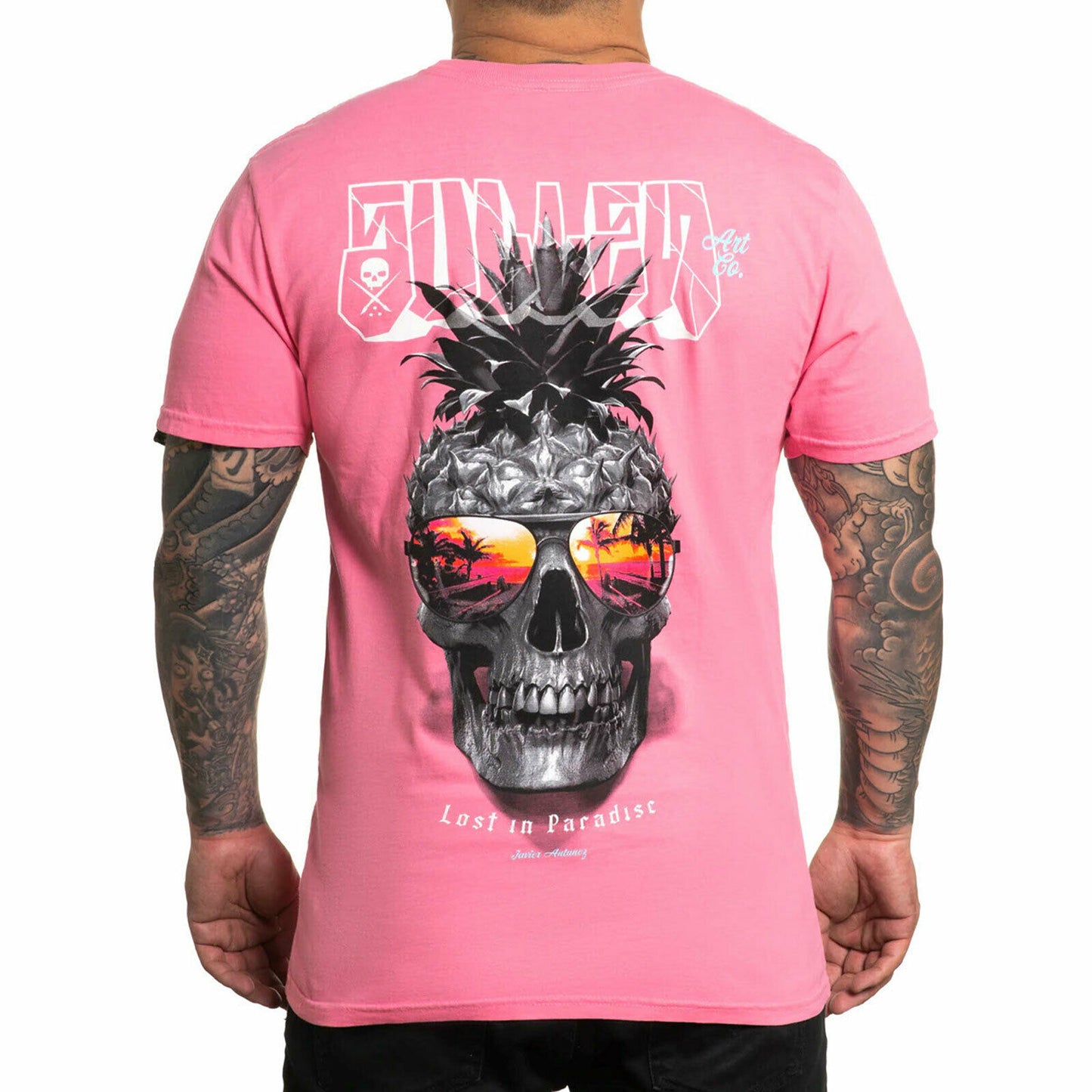 SULLEN CLOTHING PINEAPPLE PARADISE PINK PREMIUM T-SHIRT