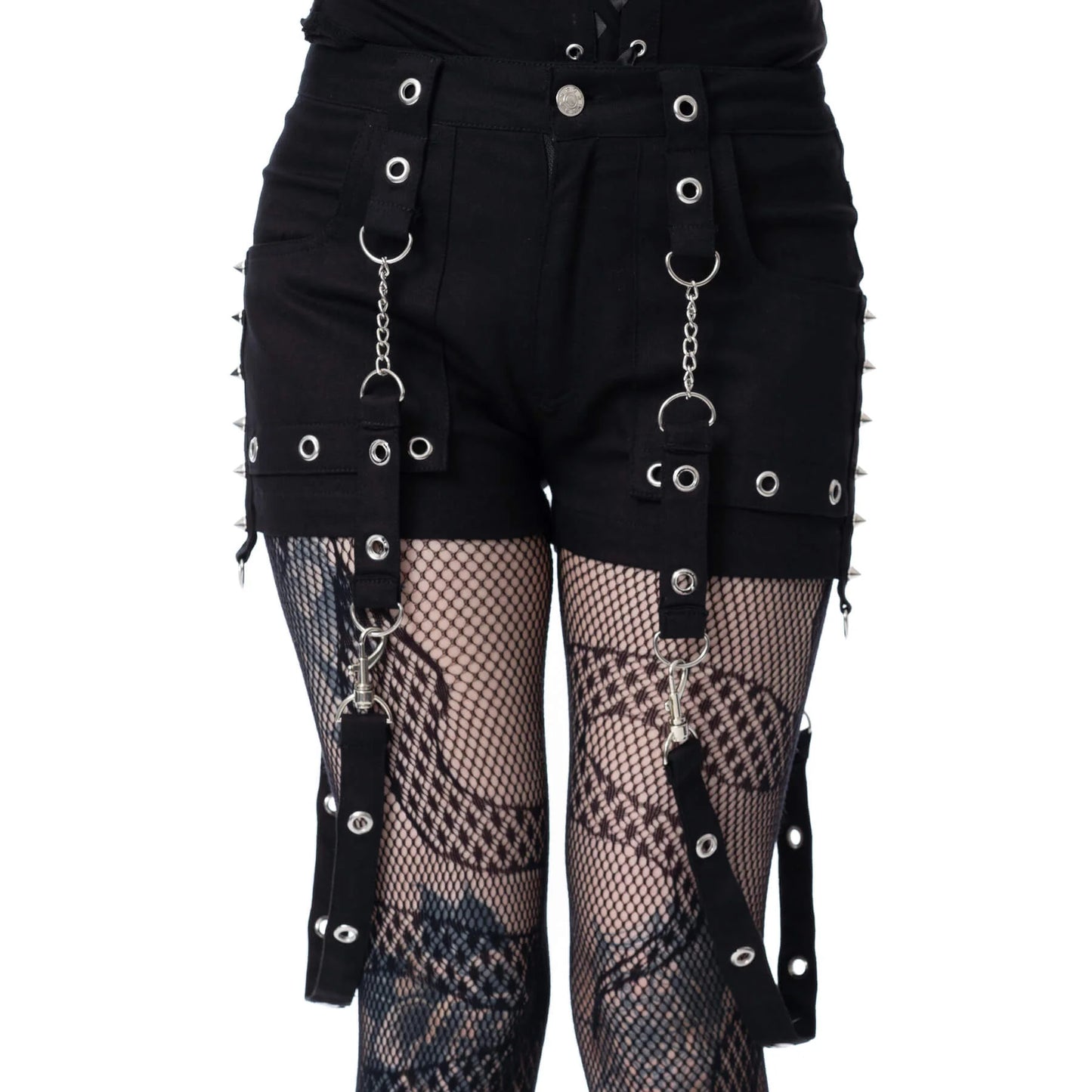 POIZEN HEARTLESS LADIES SABLE SHORTS - BLACK