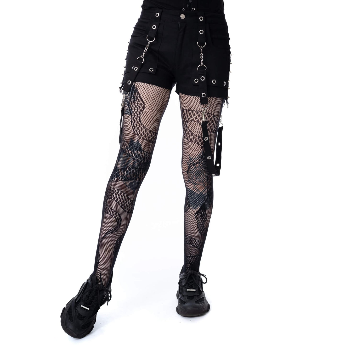 POIZEN HEARTLESS LADIES SABLE SHORTS - BLACK