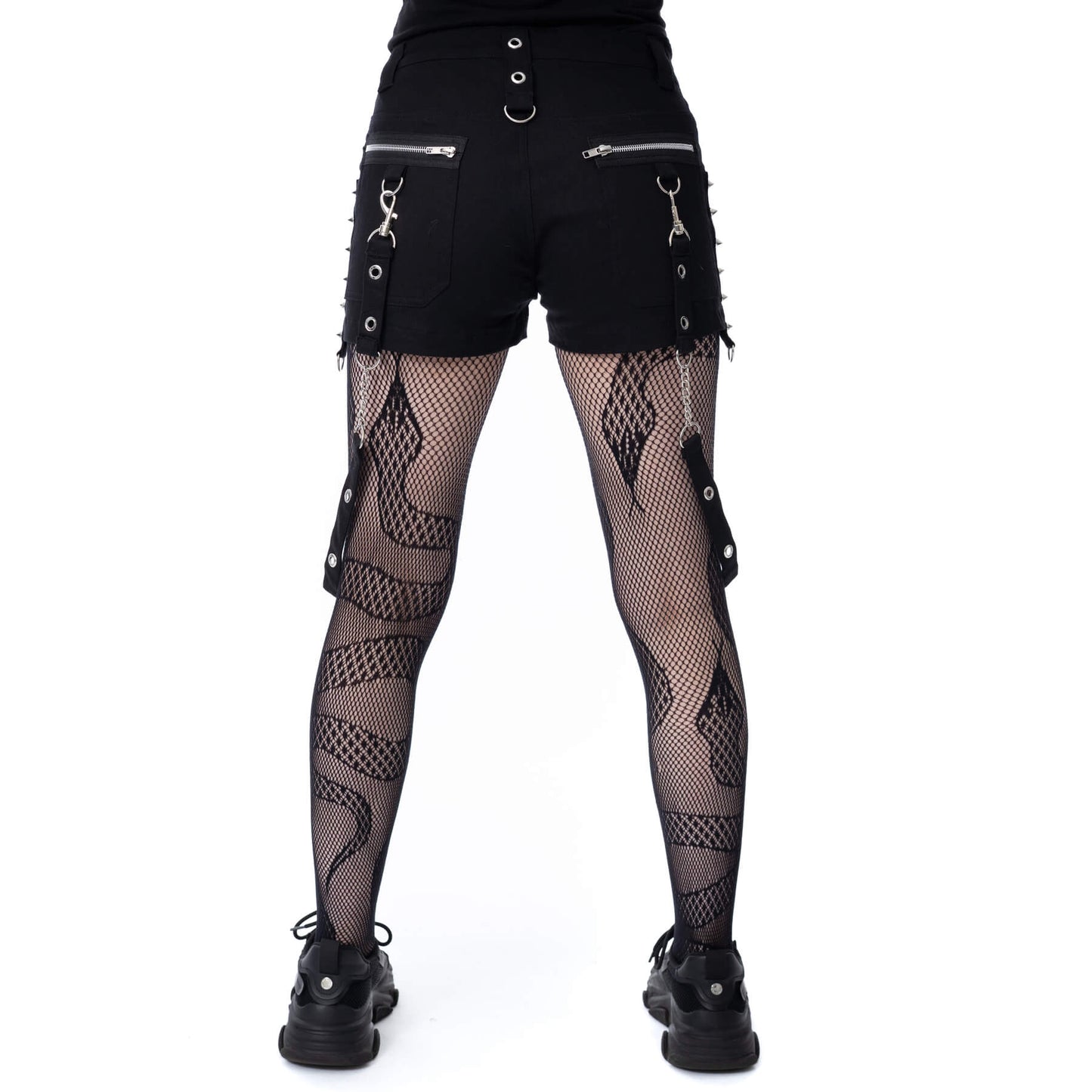 POIZEN HEARTLESS LADIES SABLE SHORTS - BLACK