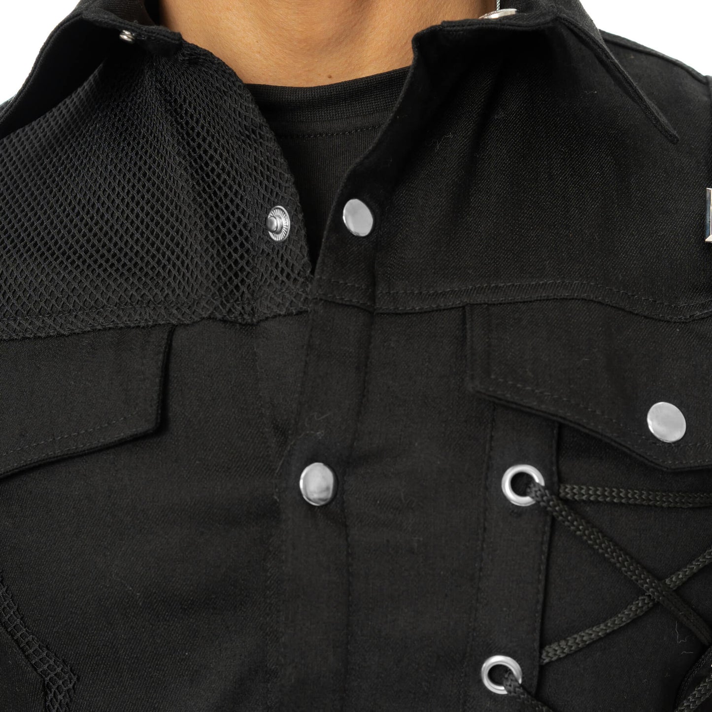 VIXXIN POIZEN INDUSTRIES SANCTIFIED SINS VEST SHIRT  BLACK MENS