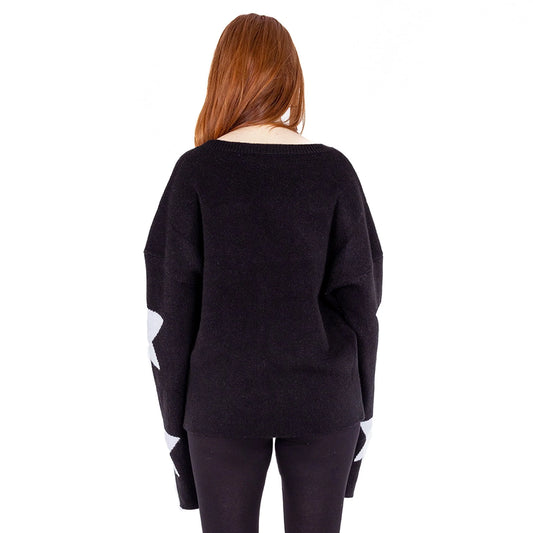 POIZEN HEARTLESS SEEING STARS JUMPER BLACK WHITE