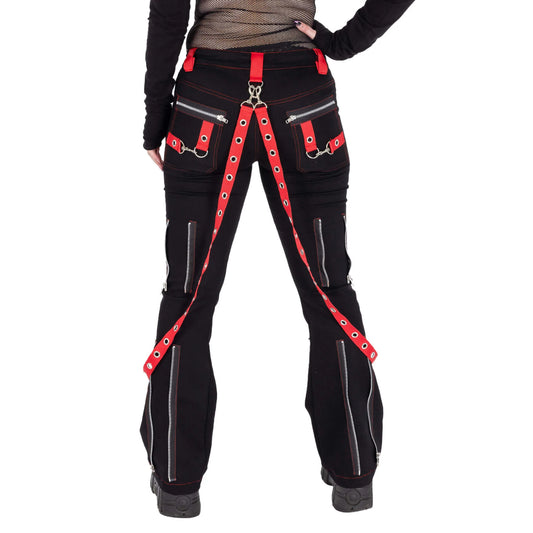 POIZEN TRINITY PANTS LADIES BLACK RED