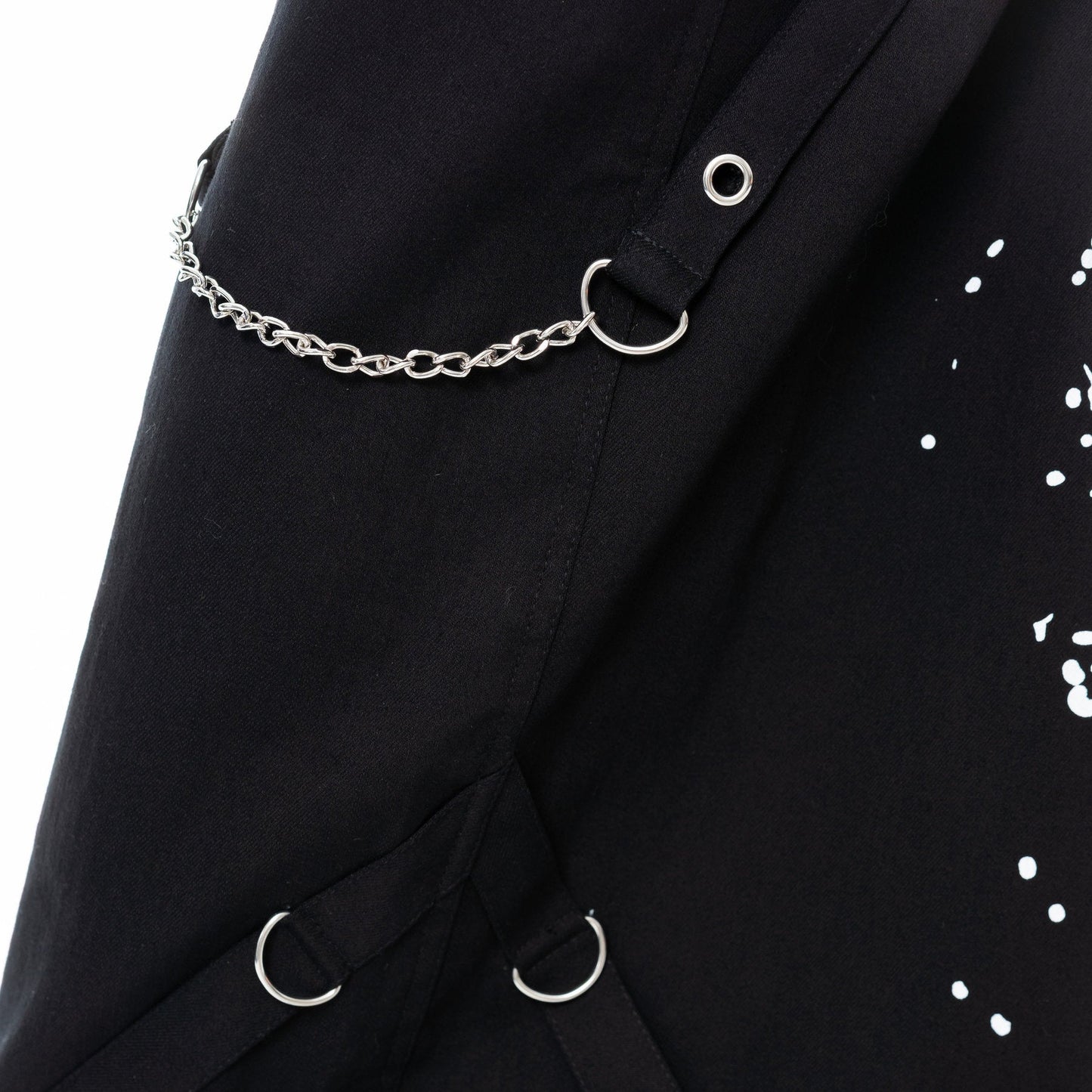 POIZEN UNDEAD BLACK WHITE TROUSERS PANTS