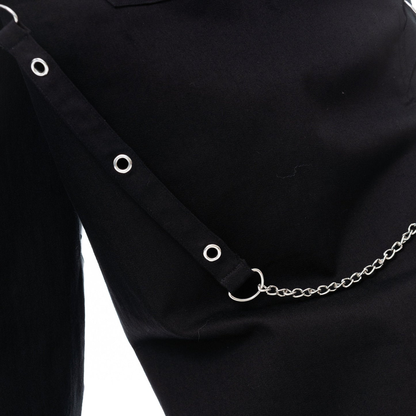 POIZEN UNDEAD BLACK WHITE TROUSERS PANTS