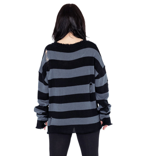 POIZEN HEARTLESS YOUR WORST NIGHTMARE JUMPER BLACK GREY