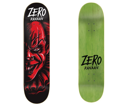 Zero Skateboard Deck Fright Night Pennywise IT Kanaan Dern 8.25"