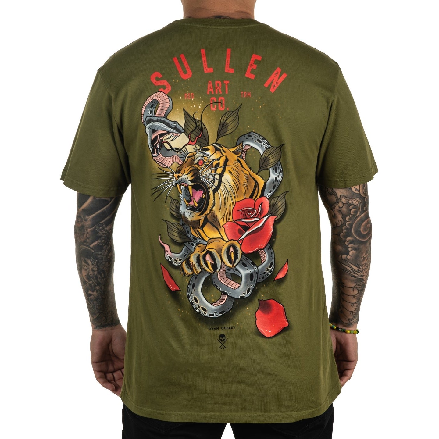 Sullen Clothing Ousley Tiger Premium Winter Moss T-Shirt