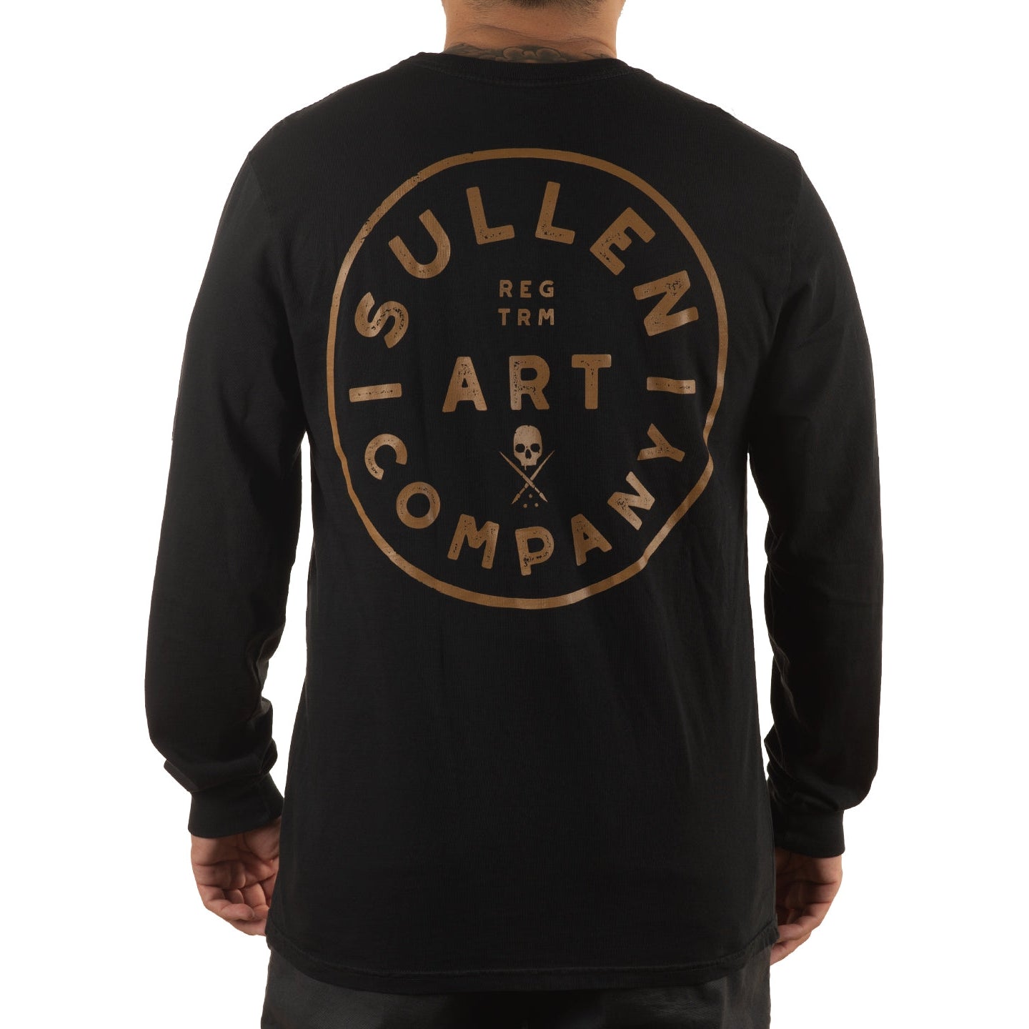 SULLEN CLOTHING ANTHRACITE BLACK LONG SLEEVE T-SHIRT