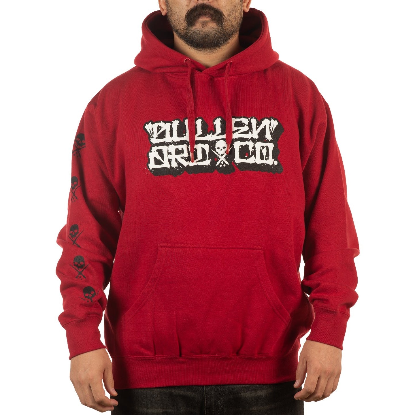 SULLEN CLOTHING STROKES RED PULLOVER HOODIE