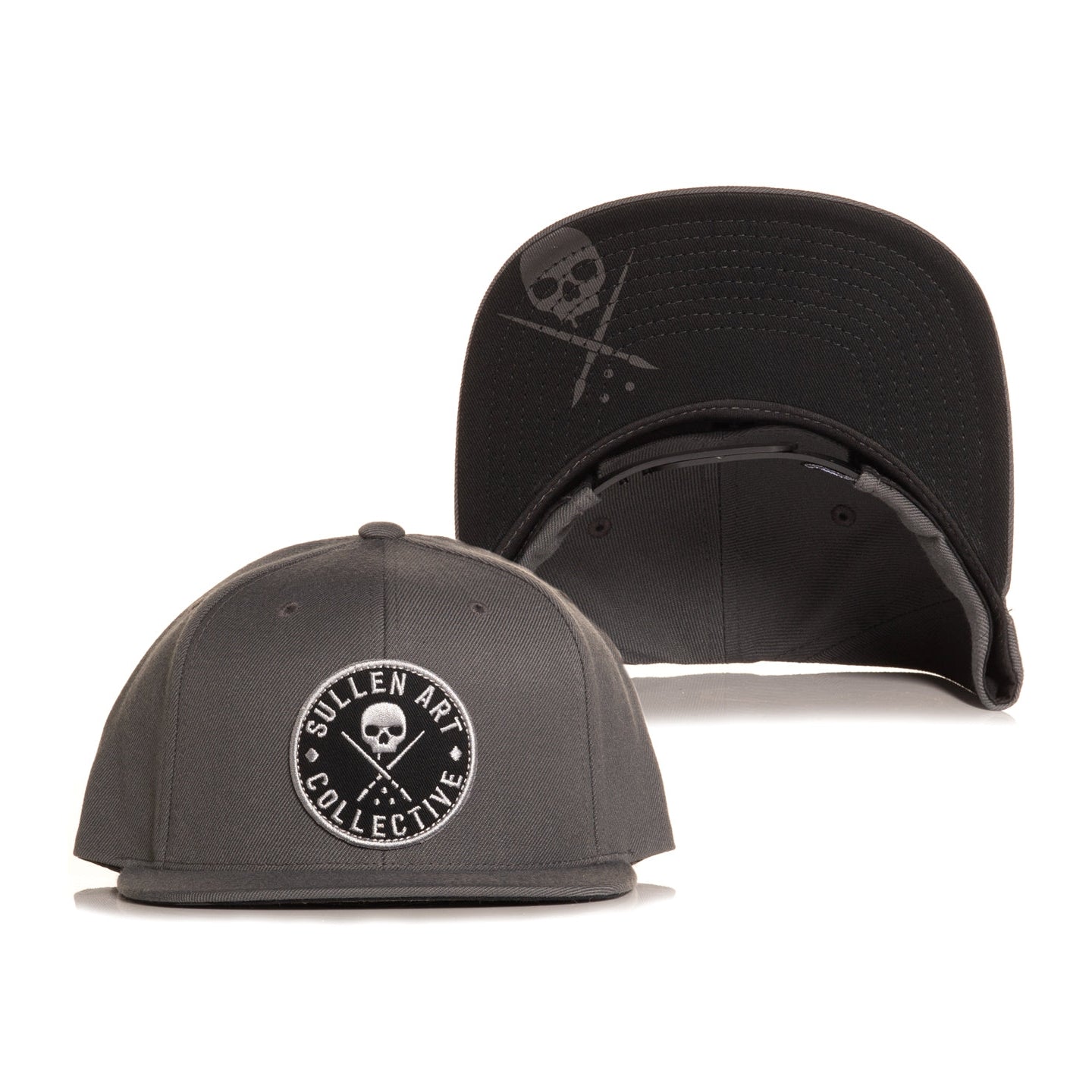 SULLEN CLOTHING ALWAYS SNAPBACK CAP HAT GREY & BLACK