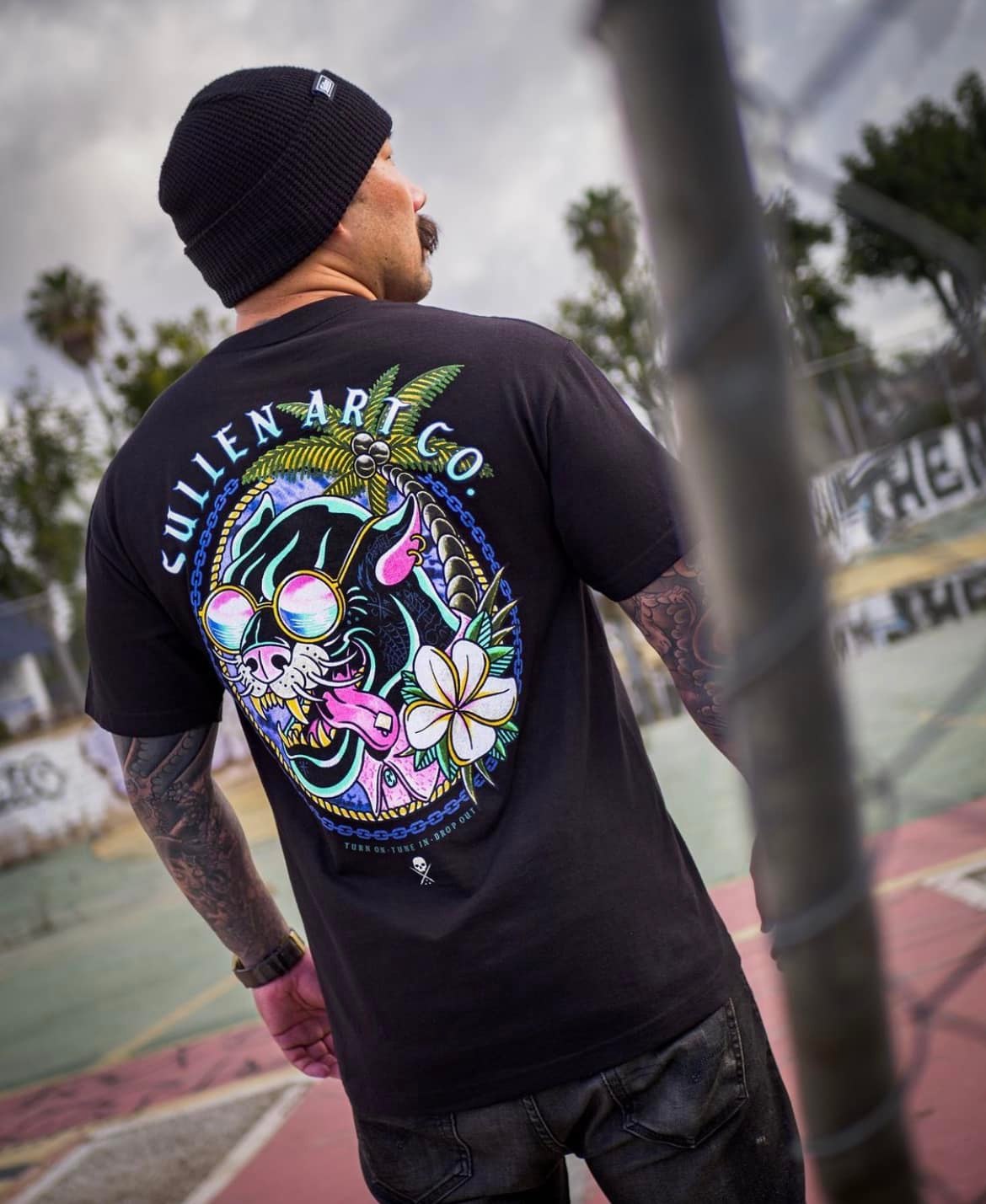 SULLEN CLOTHING PARTY PROWLER BLACK STANDARD T-SHIRT