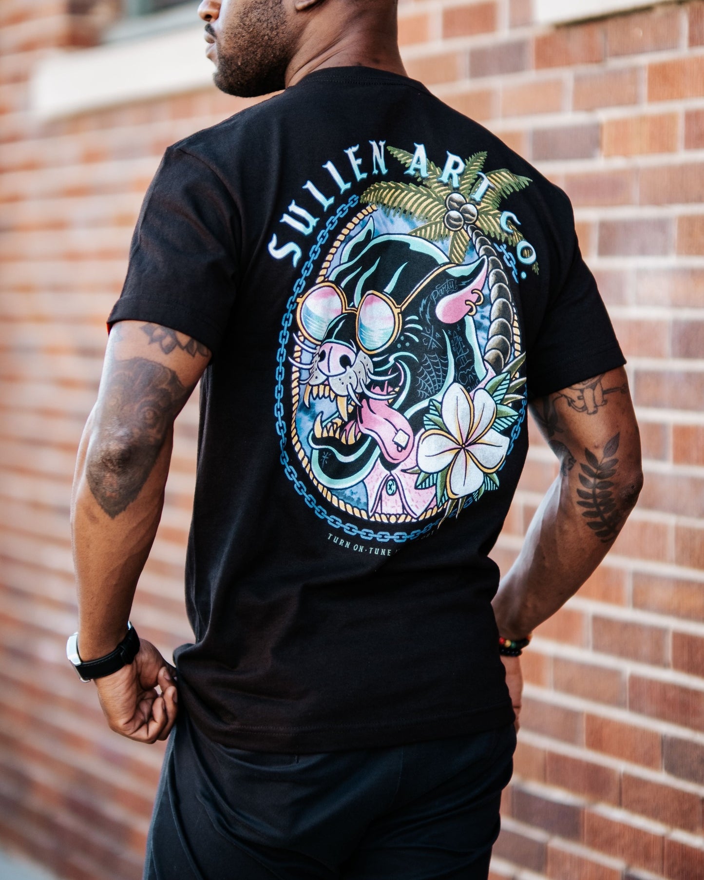 SULLEN CLOTHING PARTY PROWLER BLACK STANDARD T-SHIRT