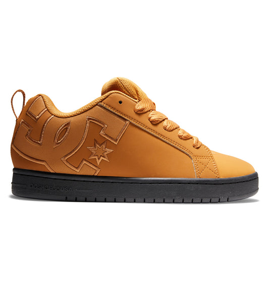 DC SHOES COURT GRAFFIK WHEAT TAN BROWN TRAINERS