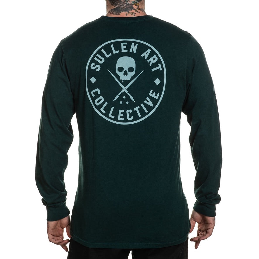 SULLEN CLOTHING EVER JUNE BUG GREEN LONG SLEEVE T-SHIRT