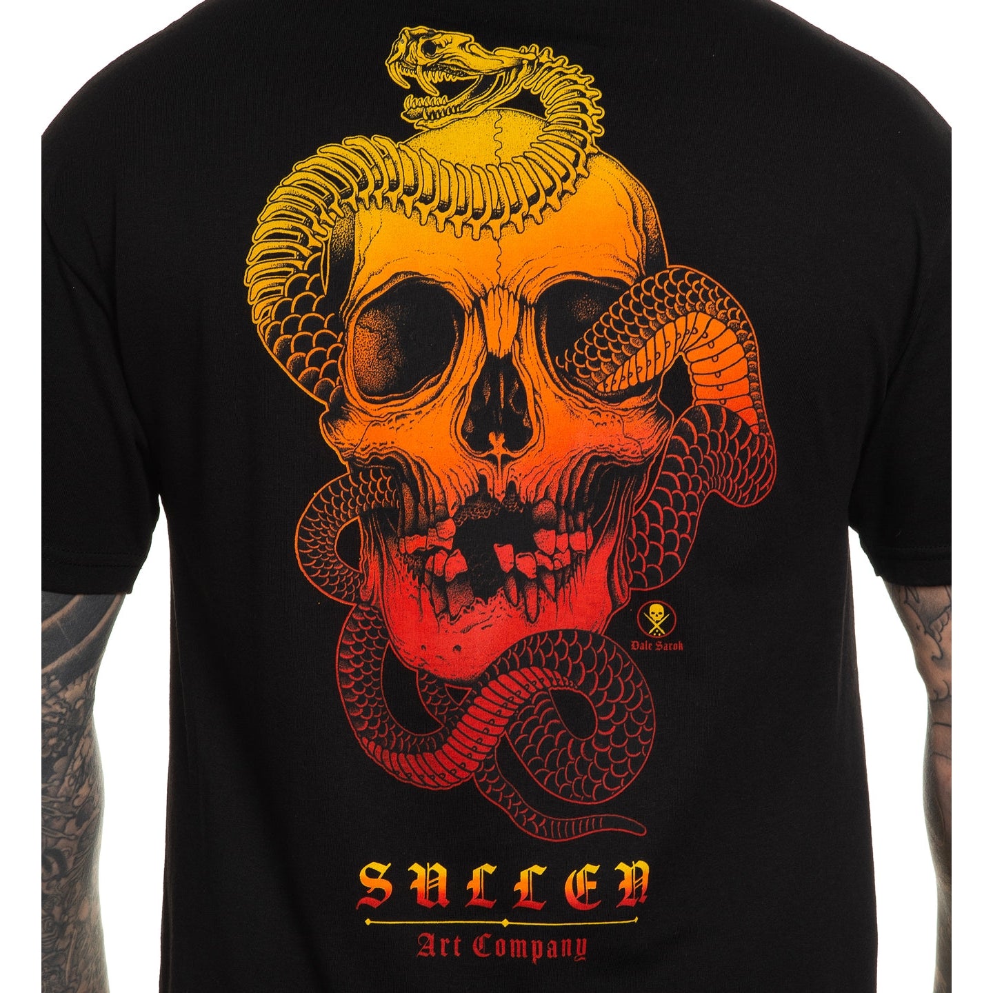 SULLEN CLOTHING SAROK SKULL BLACK STANDARD T-SHIRT