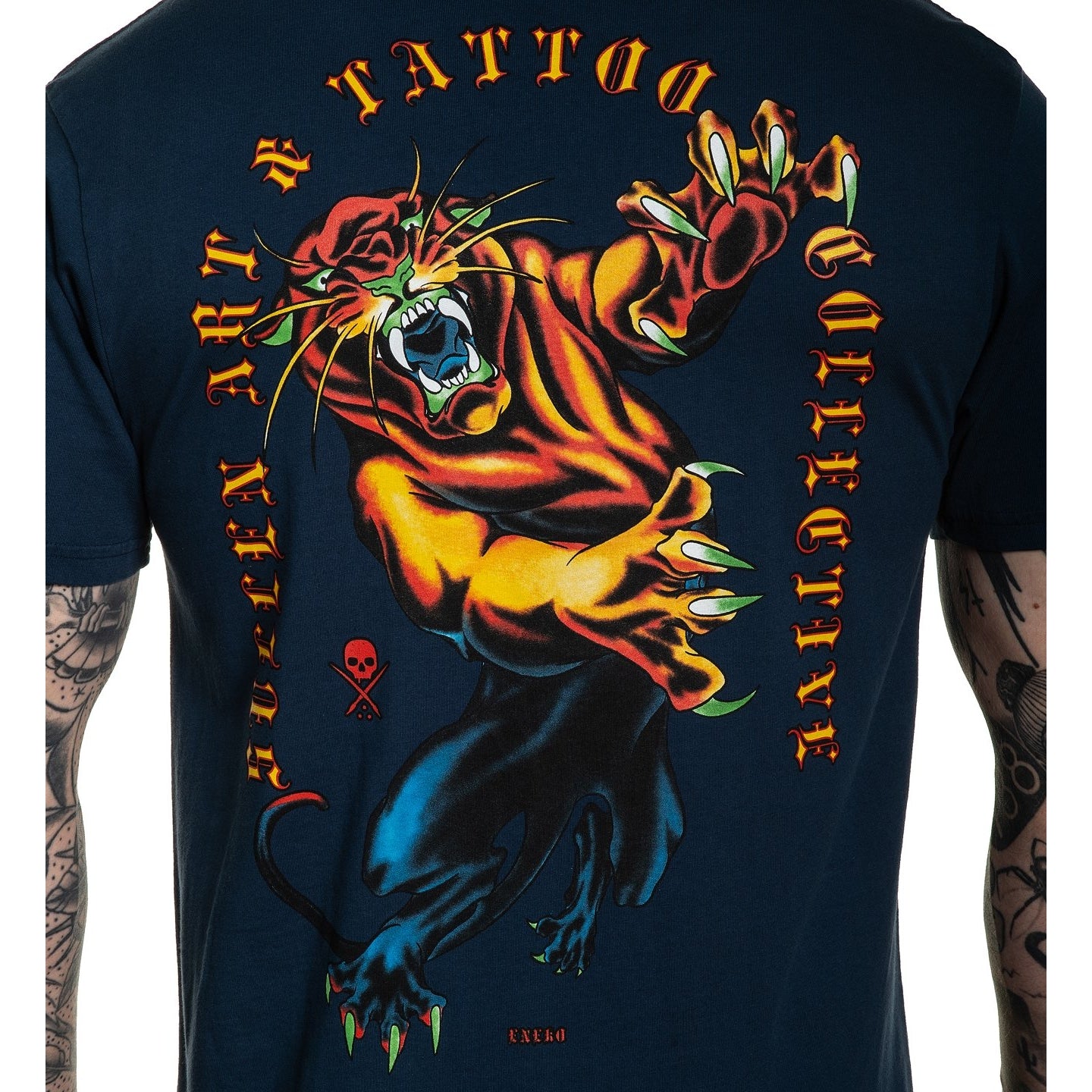 SULLEN CLOTHING ENEKO PANTHER MAJOLICA BLUE PREMIUM T-SHIRT