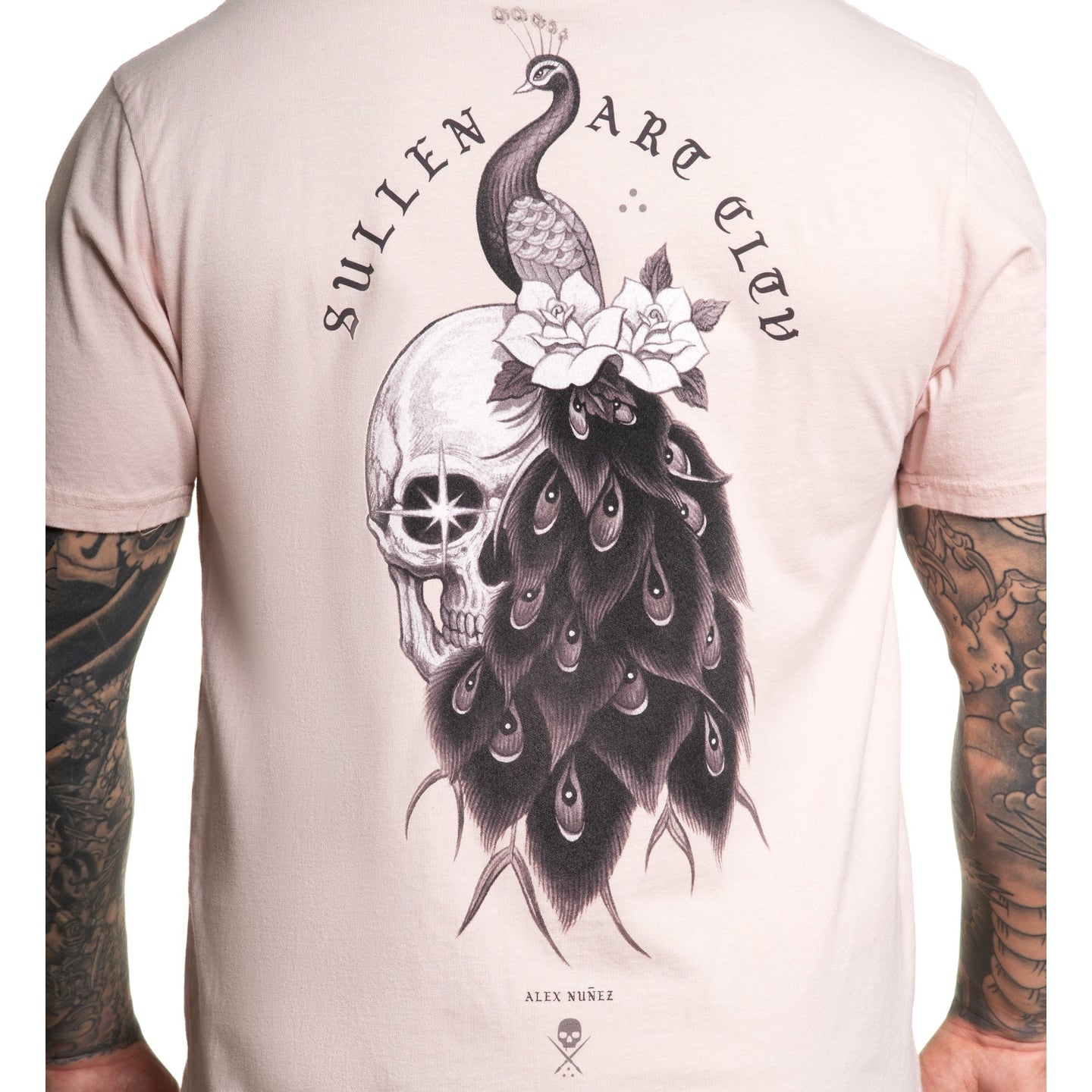 SULLEN CLOTHING PEACOCK ROSE SMOKE PREMIUM T-SHIRT