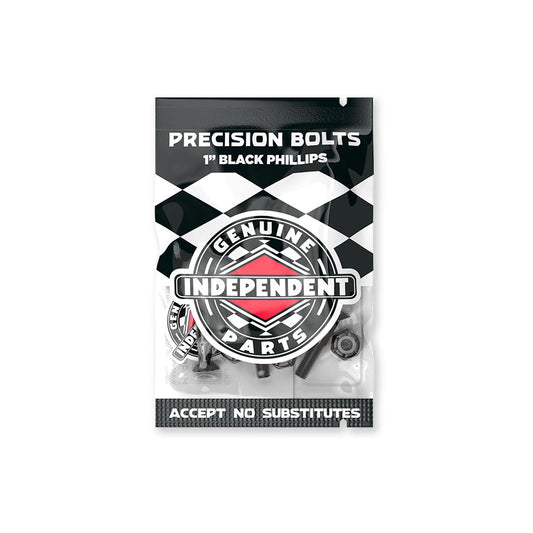 Independent Precision Bolts 1" Phillips Hardware Black Pk/8