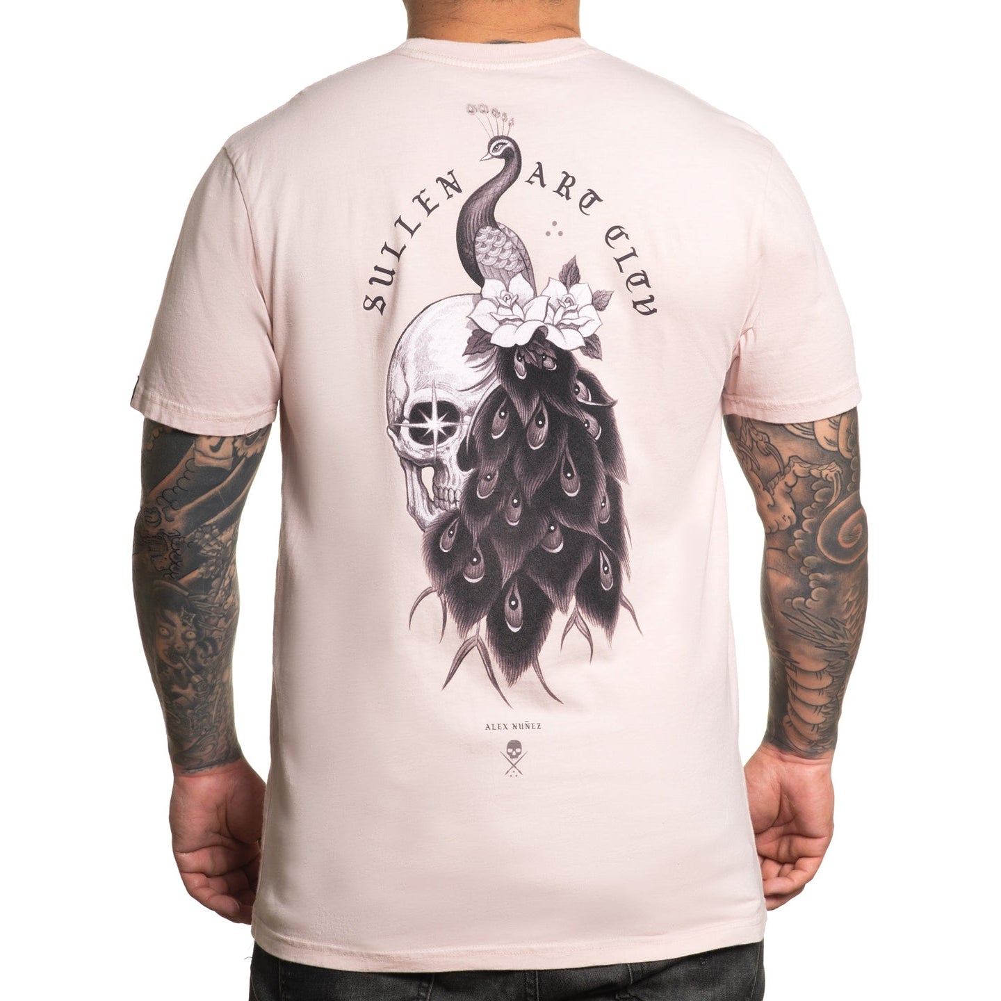 SULLEN CLOTHING PEACOCK ROSE SMOKE PREMIUM T-SHIRT