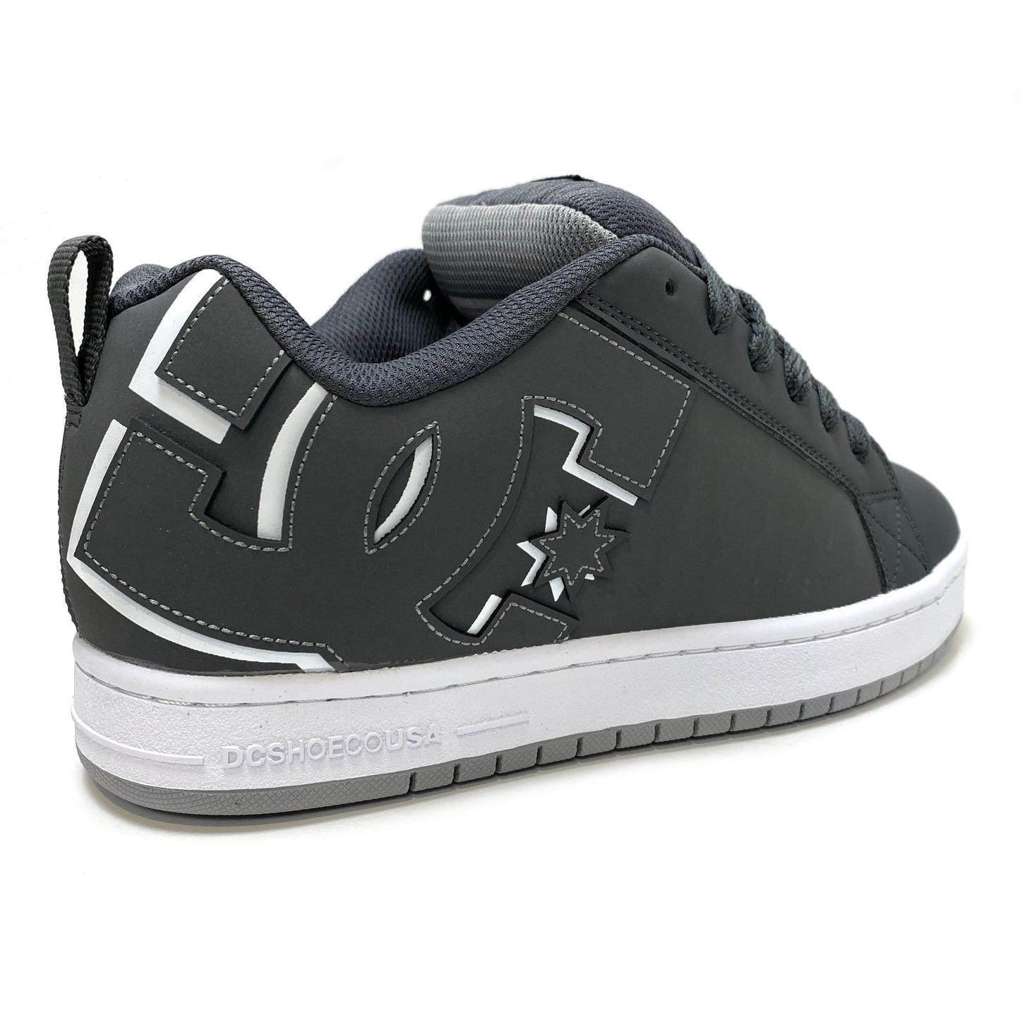 DC Shoes Court Graffik Grey & White Men’s Trainers (UK 8)