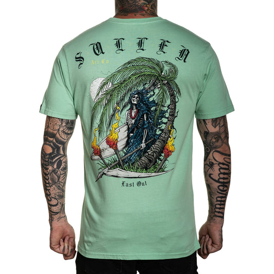 SULLEN CLOTHING LAST OUT NEPTUNE GREEN PREMIUM T-SHIRT