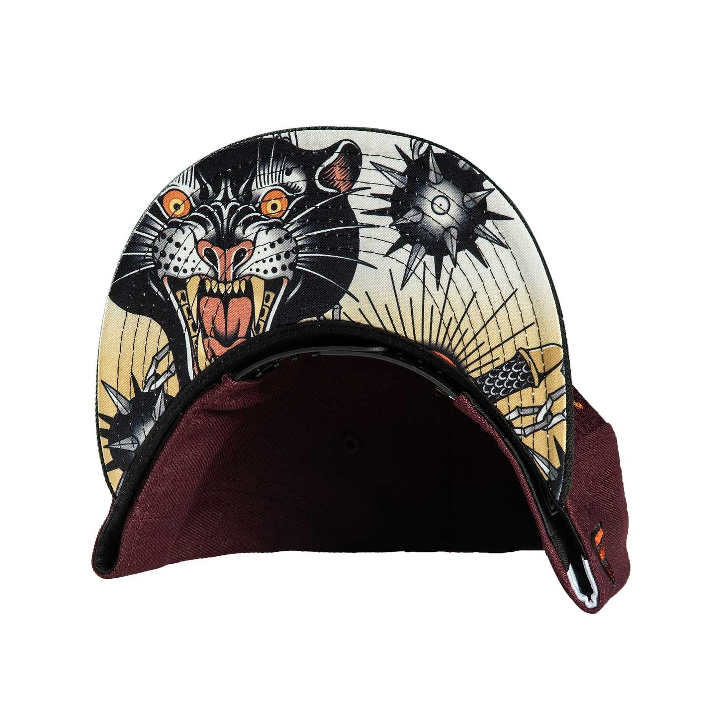 SULLEN CLOTHING MACE CAT MAROON NEW ERA SNAPBACK CAP HAT