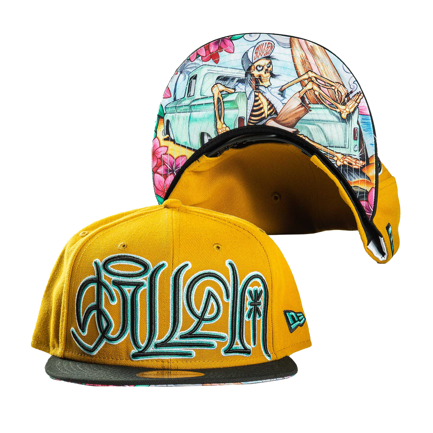 SULLEN CLOTHING CHOLOHA SUNSET VINTAGE GOLD NEW ERA SNAPBACK CAP HAT