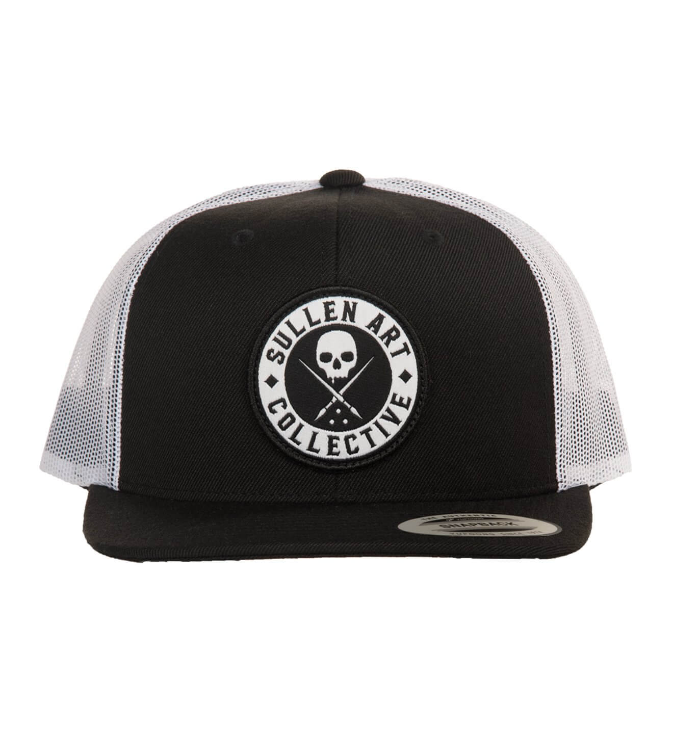 SULLEN CLOTHING BOH MESH BLACK & WHITE TRUCKER HAT CAP