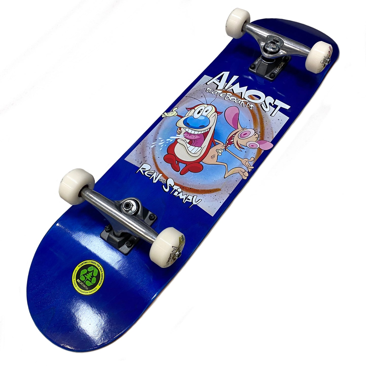 ALMOST REN & STIMPY BOXED PREMIUM SKATEBOARD COMPLETE 8.0"