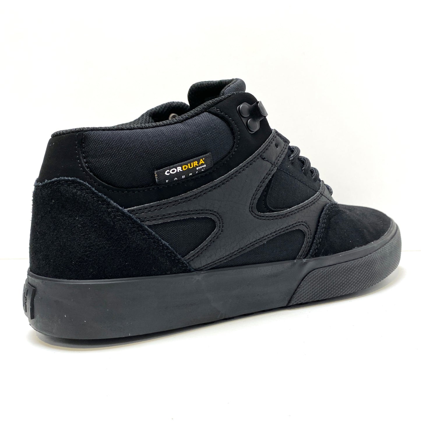 DC SHOES KALIS VULC MID WNT BLACK BLACK TRAINERS (UK 8)