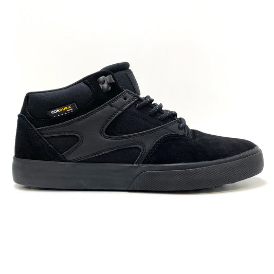 DC SHOES KALIS VULC MID WNT BLACK BLACK TRAINERS (UK 8)