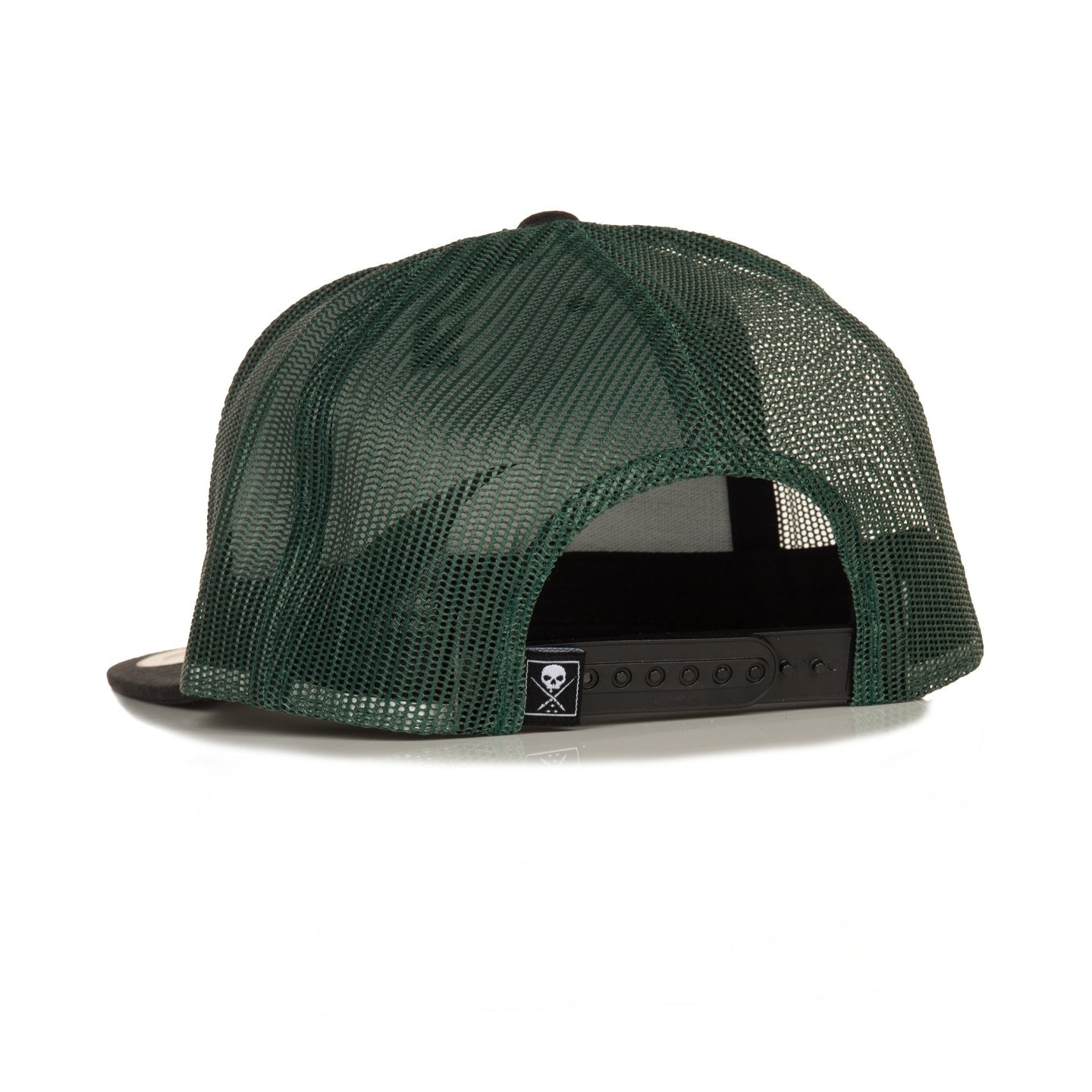 SULLEN CLOTHING BOH MESH TRUCKER HAT BLACK & GREEN SNAPBACK CAP