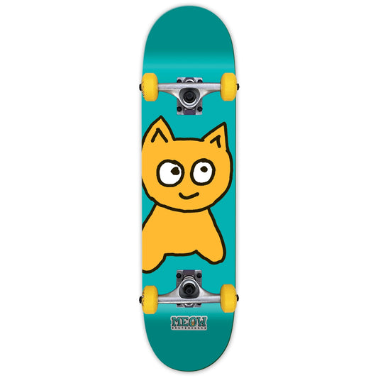 Meow Skateboards Big Cat Teal Complete - 7.25"