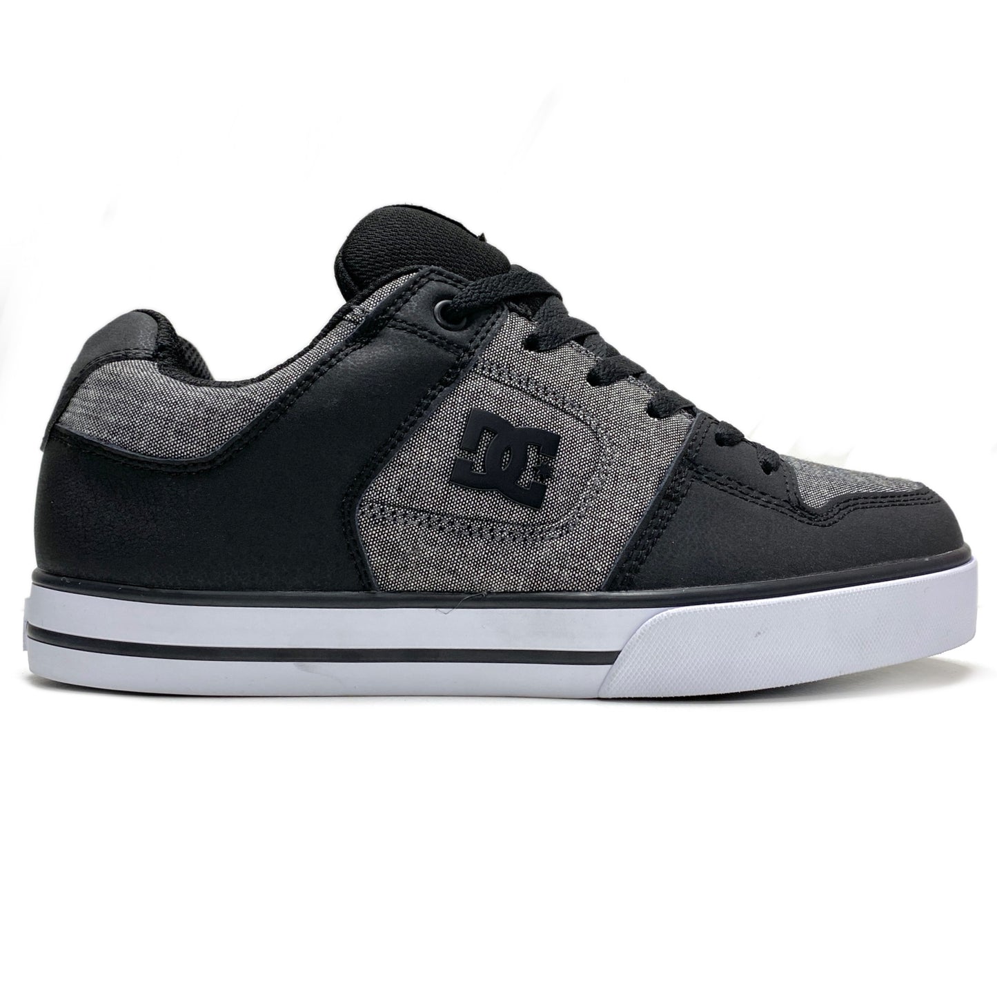 DC SHOES PURE BLACK BATTLESHIP BLACK TRAINERS