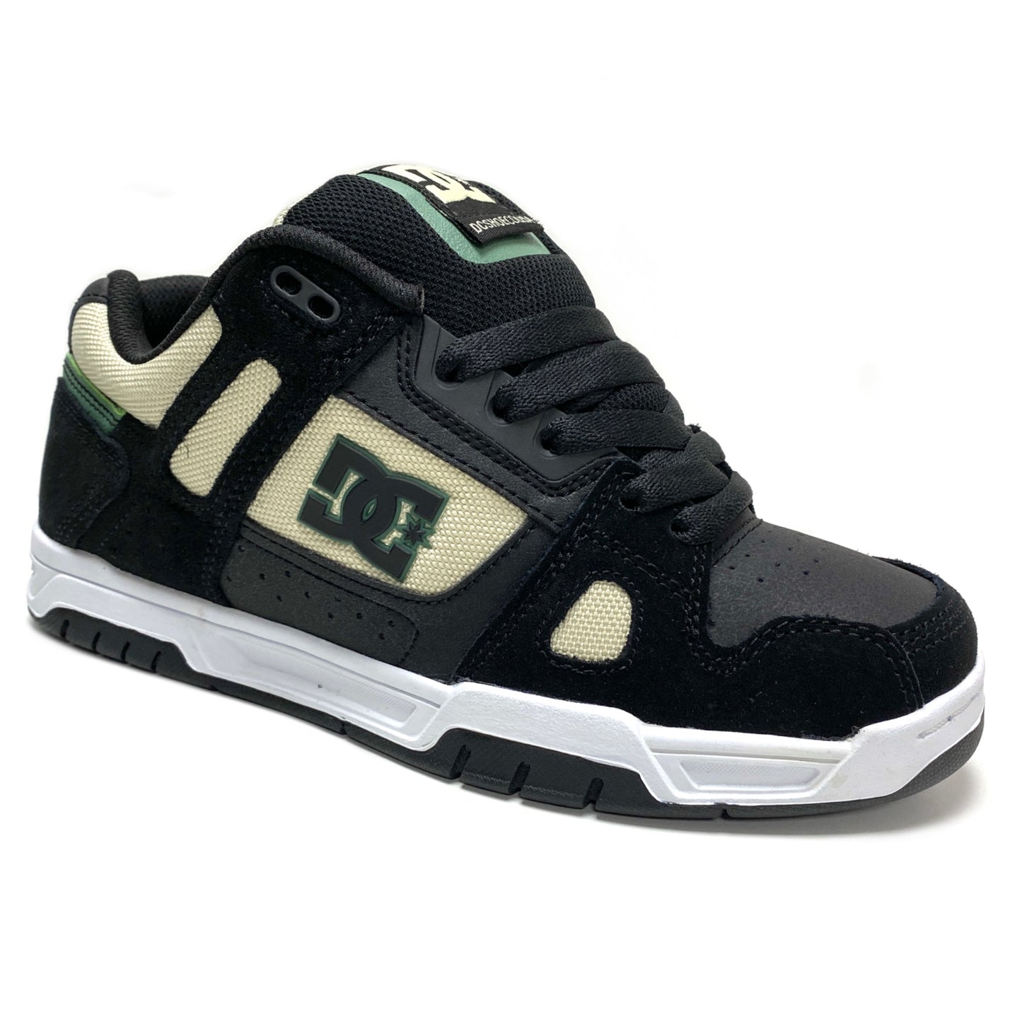 DC SHOES STAG BLACK TAN GREEN TRAINERS