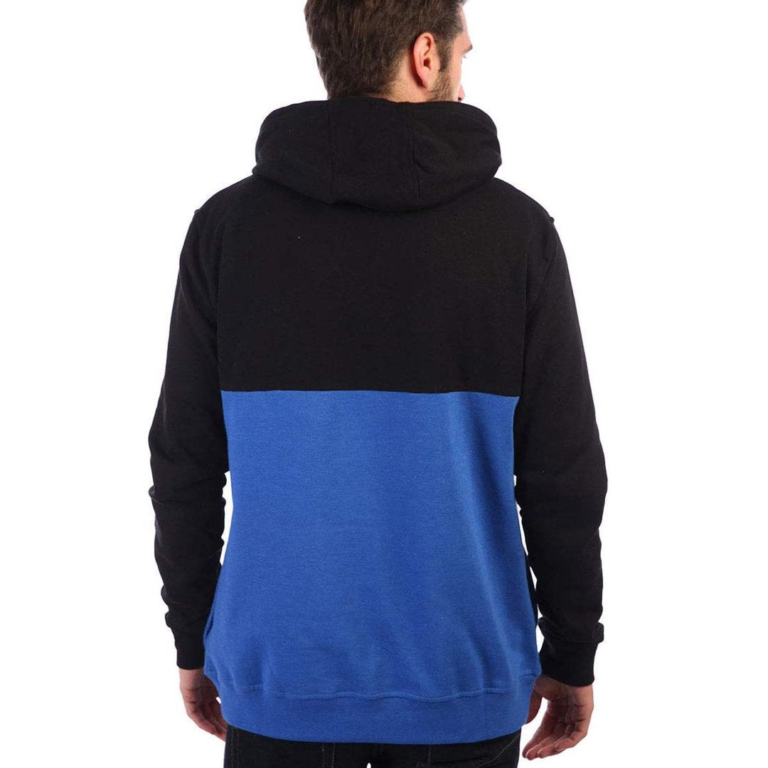 DC SHOES MIDDLE BLACK BLUE & WHITE PULLOVER HOODIE