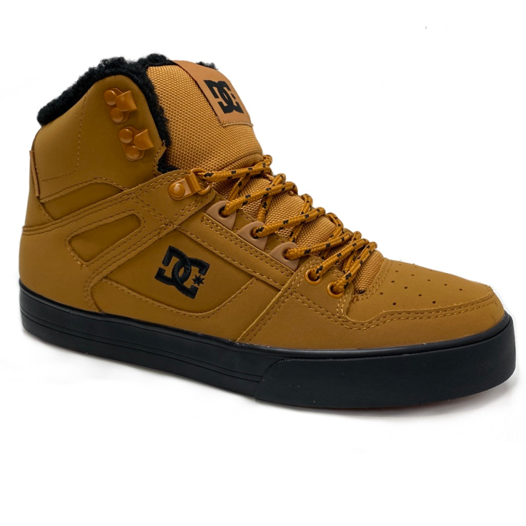 DC SHOES PURE HIGH TOP WC WNT WHEAT BLACK WINTER TRAINERS BOOTS