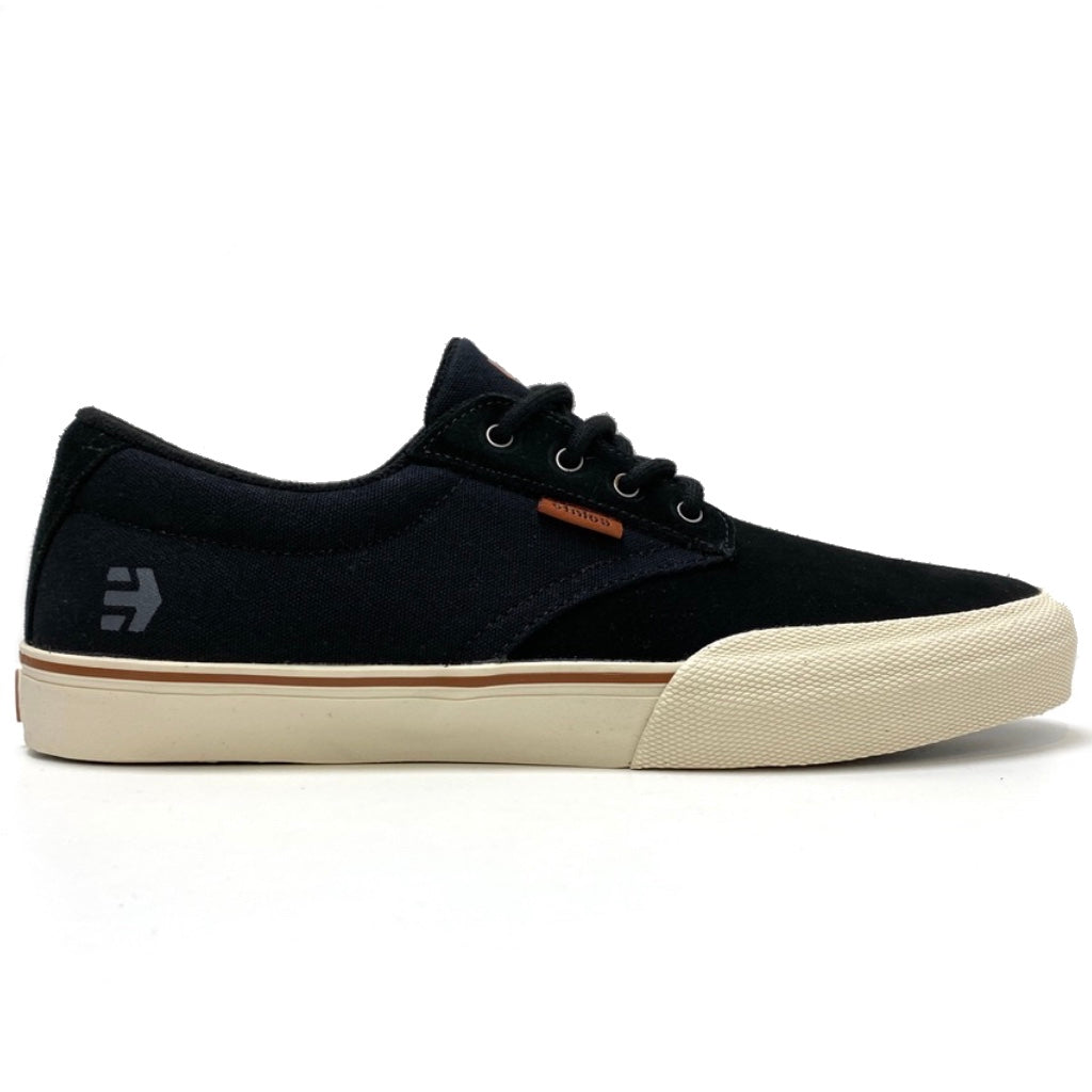 ETNIES JAMESON VULC BLACK SILVER TRAINERS